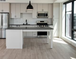 Kitchen Overview at The Hill Apartments, Minnesota, 55102