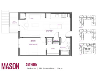 Anthony Floor Plan at The Mason, St. Paul, 55114