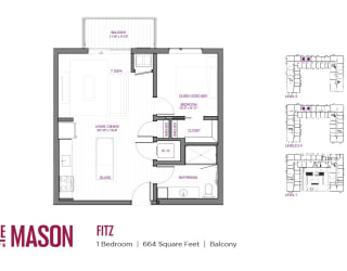Fitz Floor Plan at The Mason, Minnesota, 55114
