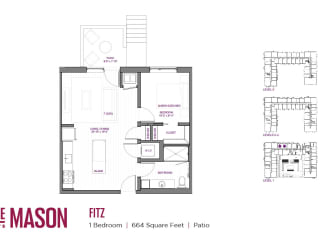 Fitz Floor Plan at The Mason, Minnesota