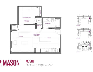 Mcgill Floor Plan at The Mason, St. Paul, 55114