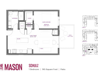 Schulz Floor Plan at The Mason, St. Paul