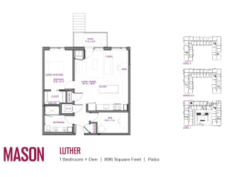 Luther Floor Plan at The Mason, Minnesota, 55114