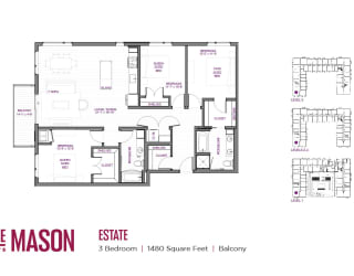 the address residence opera 3 bedroom floor plan