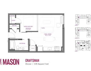 Craftsman Floor Plan at The Mason, St. Paul, MN, 55114