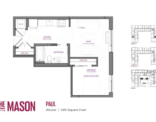 Paul Floor Plan at The Mason, St. Paul