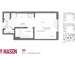 Ray Floor Plan at The Mason, St. Paul