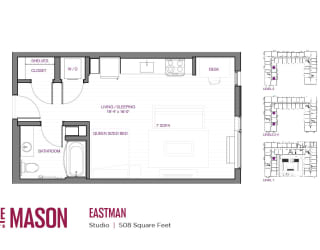 Eastman Floor Plan at The Mason, St. Paul, MN