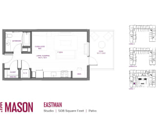 Eastman Floor Plan at The Mason, St. Paul, 55114