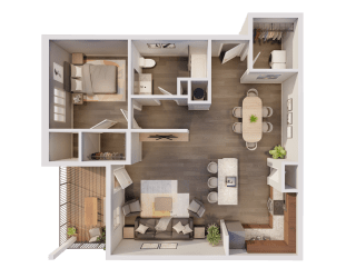 a bedroom floor plan of a 3103 sq ft apartment