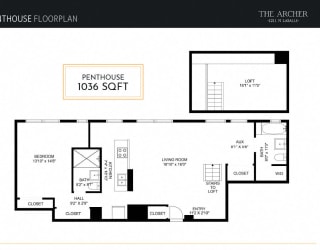 the floor plan of the apartment