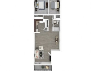 Floor Plan 2 Bedroom