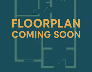 A poster announcing that a floorplan is coming soon.