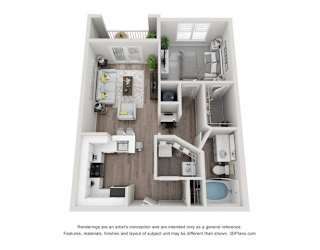 Chestnut CLASSIC PLUS Floor Plan at Vue at Embry Hills, Georgia, 30042
