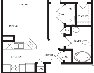 A1 2D Floorplan at Wellington Ridge in Lawrenceville, GA