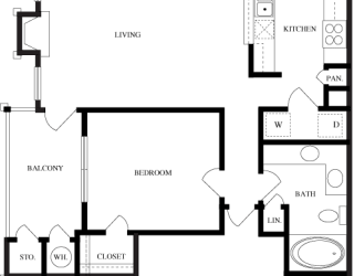 B1 2D Floorplan at Wellington Ridge in Lawrenceville, GA
