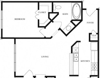 C1 2D Floorplan at Wellington Ridge in Lawrenceville, GA