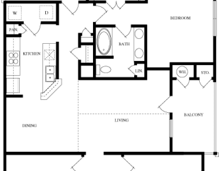 D1 2D Floorplan at Wellington Ridge in Lawrenceville, GA