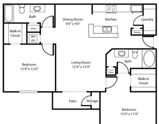 Sierra Orchid 2D Floorplan | Sundance | Clermont FL