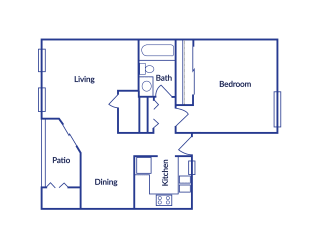 A1 2D Floorplan at Stanford Village in Norcross, GA