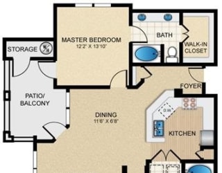 Large Three Bedroom & Two Bathroom. Wrap Around Kitchen open to the Living Room and Dining Room. Private Patio with Storage Closet. at Mission Hills Apartments, San Antonio, 78258