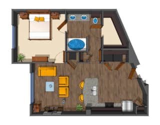 1x1 Bedroom at District at Medical Center, San Antonio, 78229