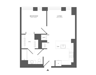 A3 Floor Plan at Link Apartments® QPN, New York