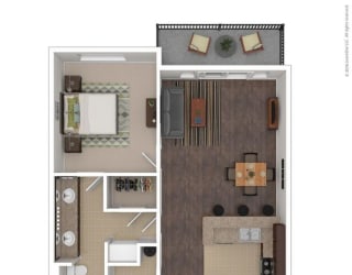 The Joplin Floor Plan at The Maywood, Oklahoma City, Oklahoma
