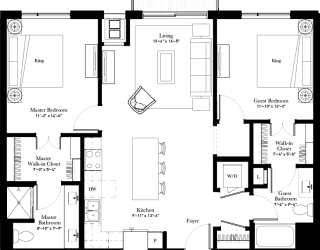 Dayflower apartment floor plan