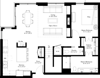 Pyrola town home floor plan