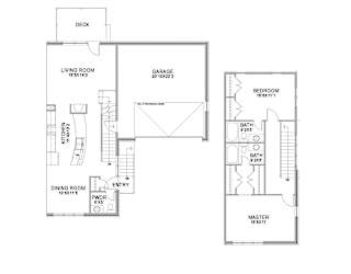 the 2-bedroom Zenith duplex floorplan at Grand Legacy in West Omaha, NE
