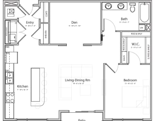 Melody (B5.1) one bedroom one bathroom at Haven at Uptown
