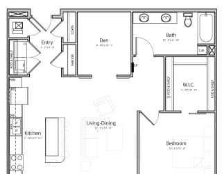 Melody (B5.2) one bedroom one bathroom at Haven at Uptown