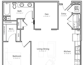 Peace (B6) one bedroom one bathroom at Haven at Uptown