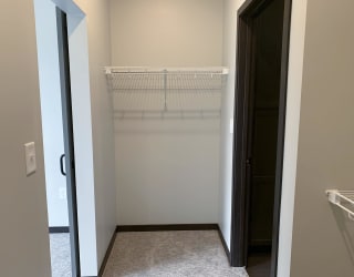 spacious walk in closet at Haven at Uptown one bedroom