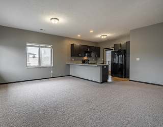 Large living space with abundant natural light at the Villas of Omaha at Butler Ridge in Omaha Nebraska