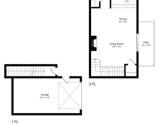 the 1-bedroom Start Point floorplan at Southwind Villas in La Vista, NE
