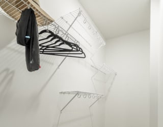 Large walk-in closets included at The Conrad apartments in the Blackstone District in Omaha NE