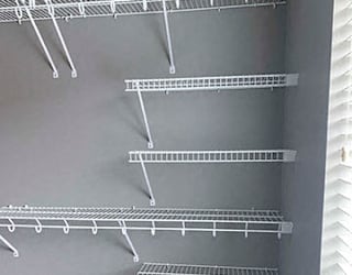 Large closet with extra storage in 1 bedroom apartment for rent at The Flats at 84 best apartments Lincoln NE 68516
