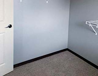 Large closet with extra storage in 1 bedroom Bedford II floor plan