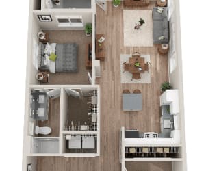 Concord Floor Plan at SYNC APARTMENT HOMES, North Las Vegas, NV
