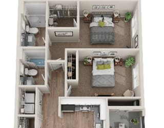 Flow Floor Plan at SYNC APARTMENT HOMES, North Las Vegas, NV 89084
