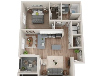 Harmony Floor Plan at SYNC APARTMENT HOMES, Nevada
