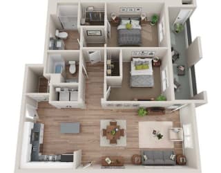 2 bed 2 bath B at BASE APARTMENT HOMES, LAS VEGAS, NV 89166