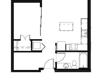 1 Bed - 1 Bath |718 sq ft at Astro Apartments, Washington, 98109