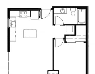 1 Bed - 1 Bath |718 sq ft at Astro Apartments, Seattle, WA