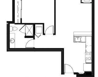 1 Bed - 1 Bath |718 sq ft at Astro Apartments, Washington