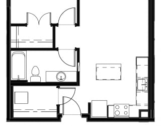 1 Bed - 1 Bath |718 sq ft at Astro Apartments, Washington, 98109