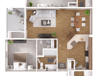 2 Bedroom/2 Bath Zerzura Apartments Las Vegas Nevada