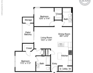 2D Rendering of floor plan